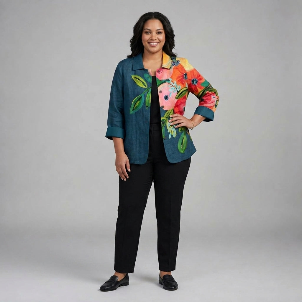 Persephone | Painted Poppy Blouse