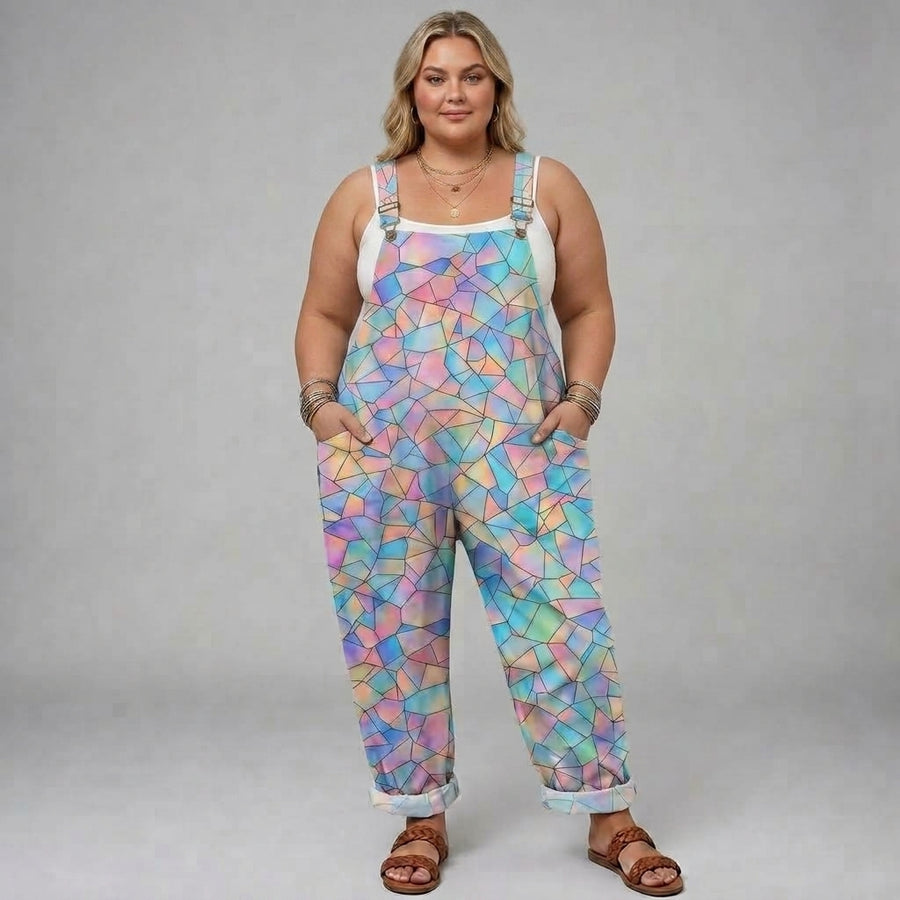Caroline | Pastel Mosaic Jumpsuit