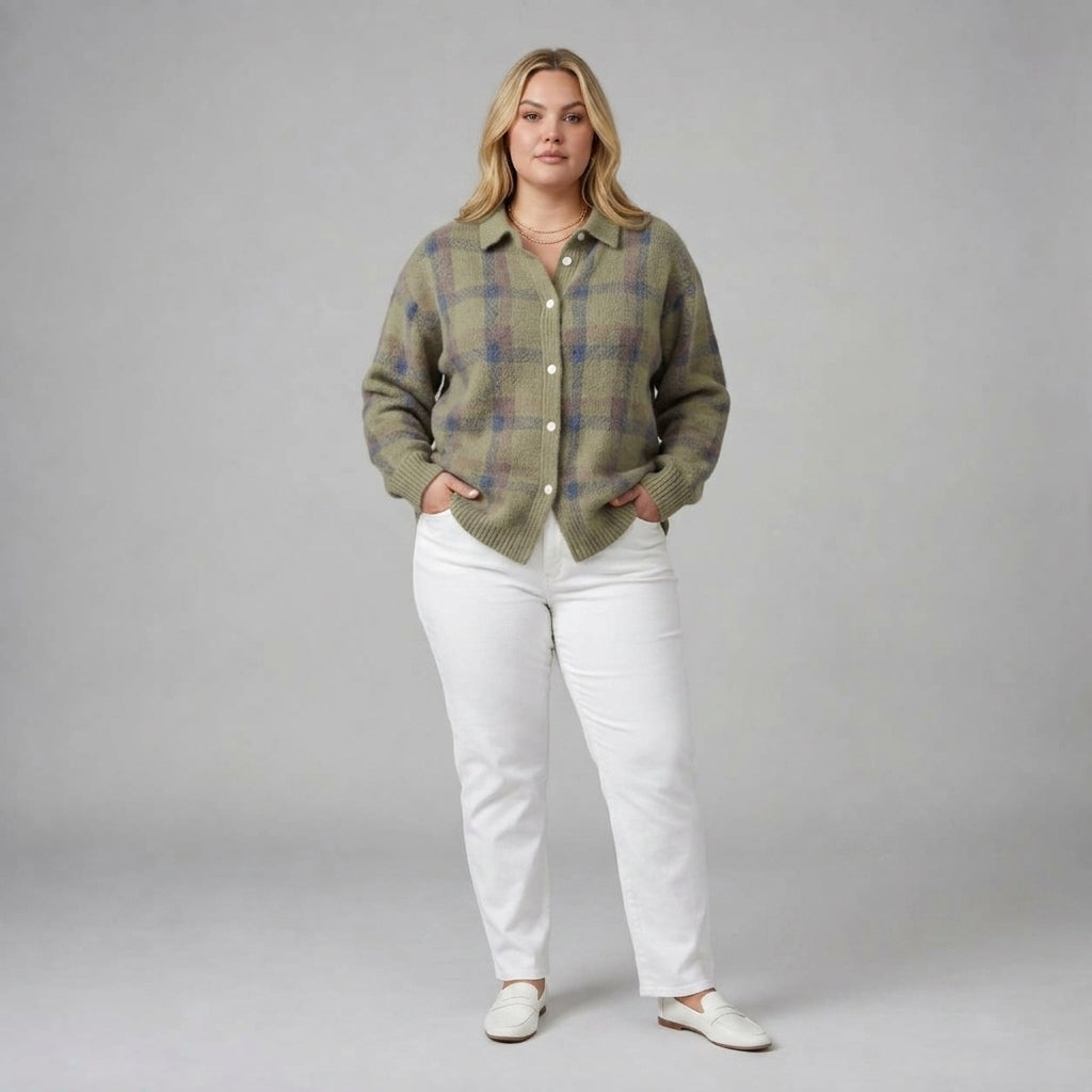 Camille | Plaid Cardigan