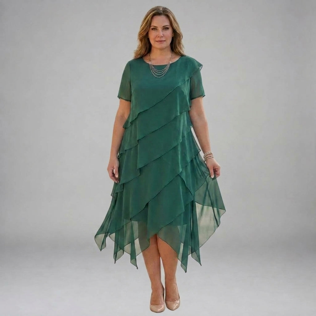 Vinna Layered Midi Dress