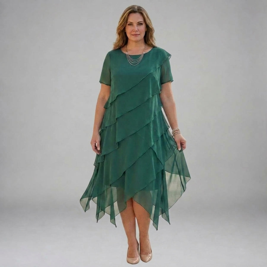 Vinna Layered Midi Dress