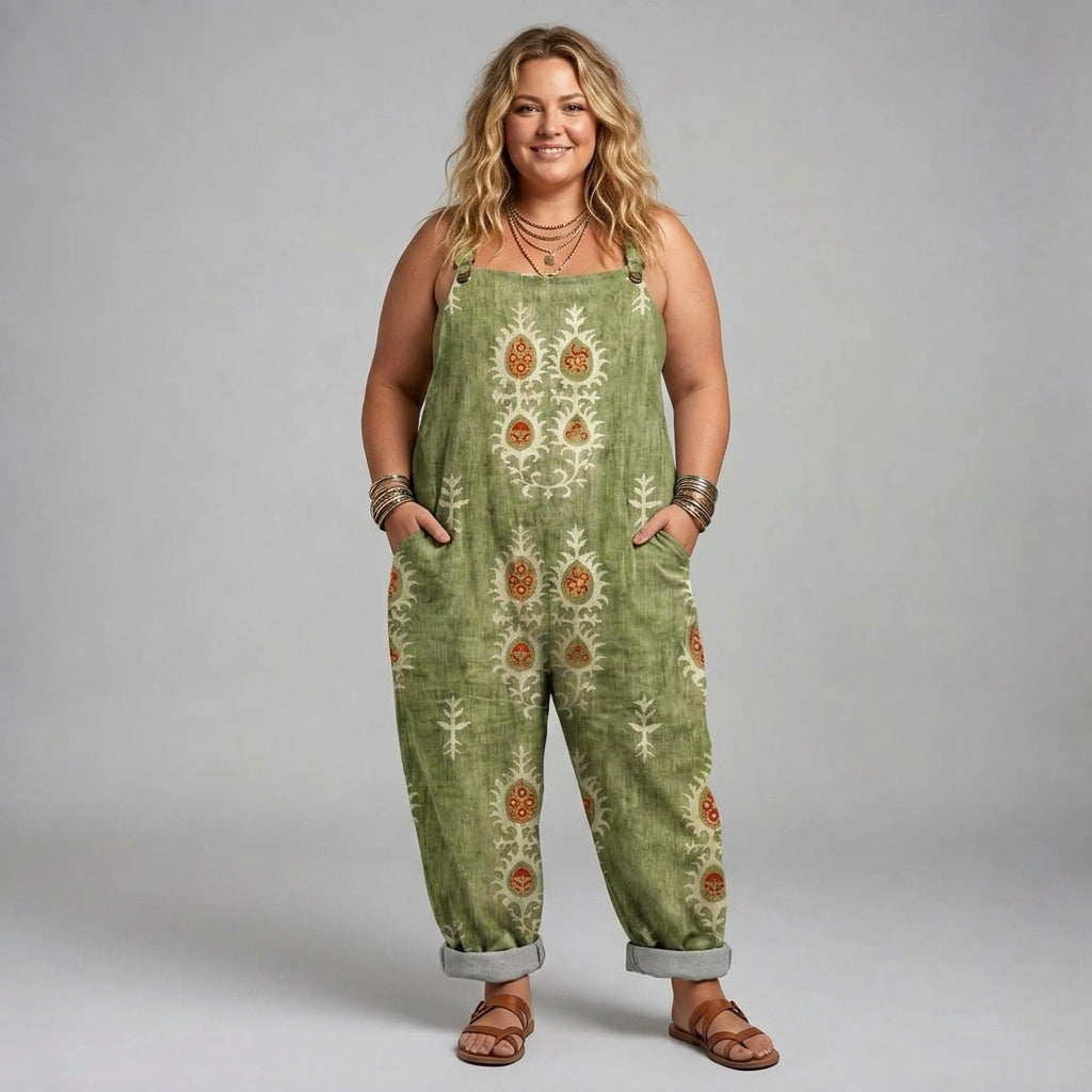 Rosaline | Folk Olive Overalls