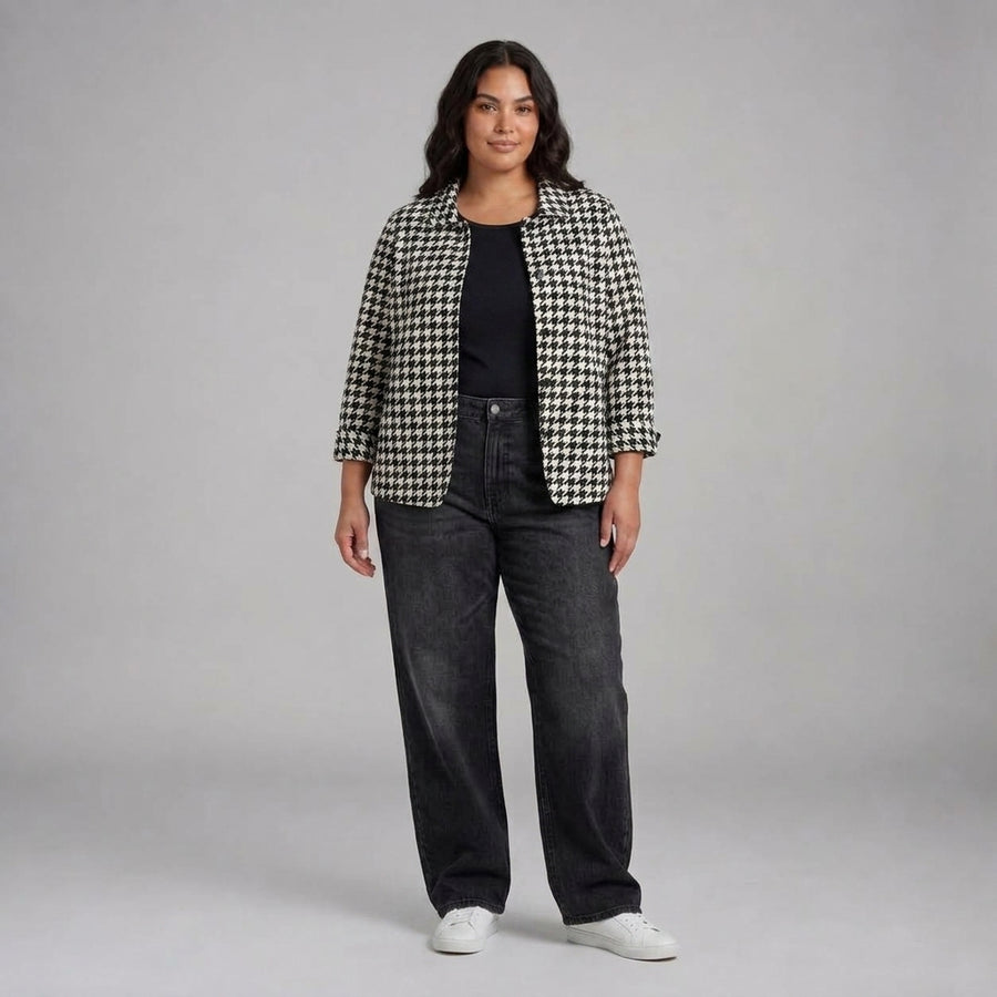 Hyacintha | Houndstooth Blouse