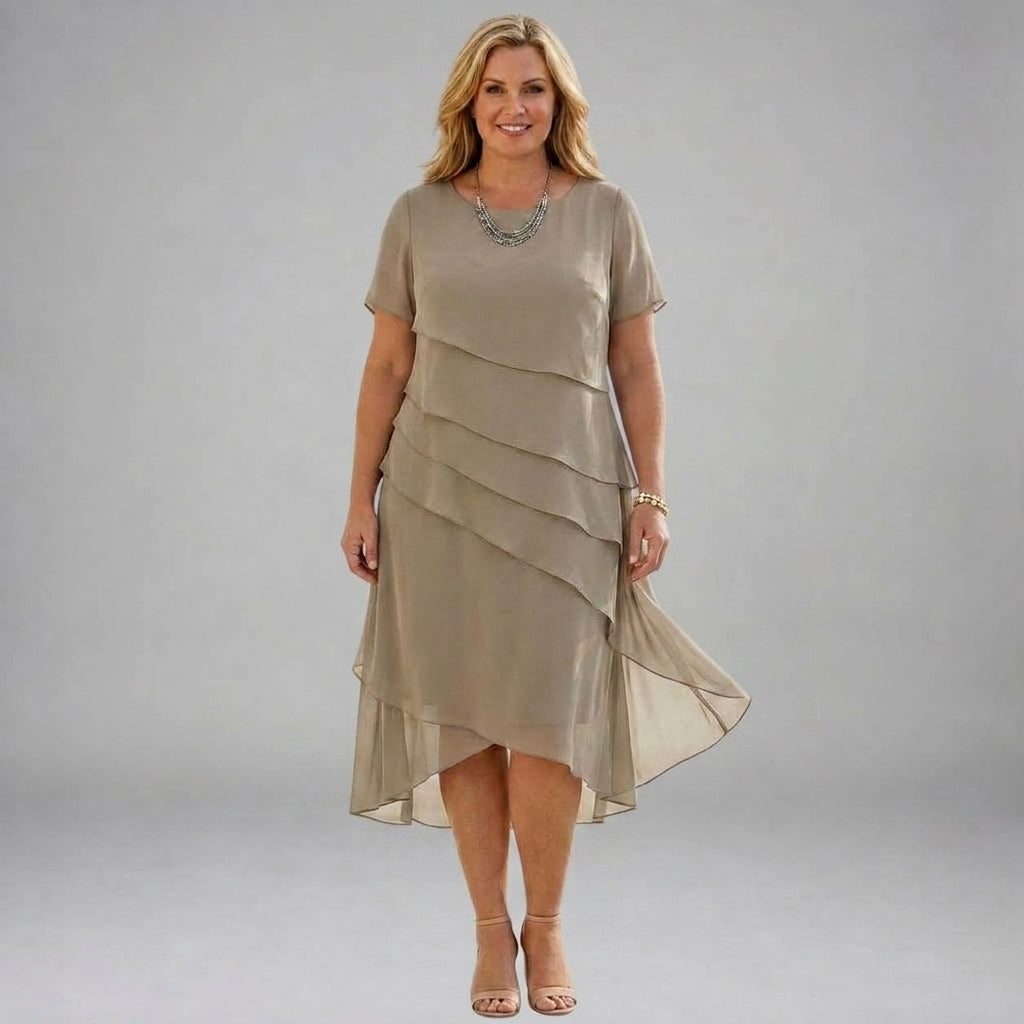 Vinna Layered Midi Dress