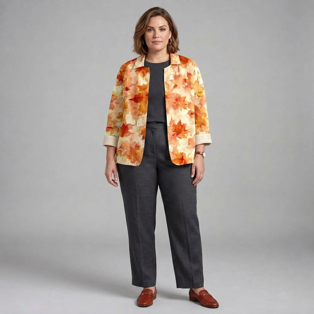 Laurentine | Watercolour Leaf Blouse