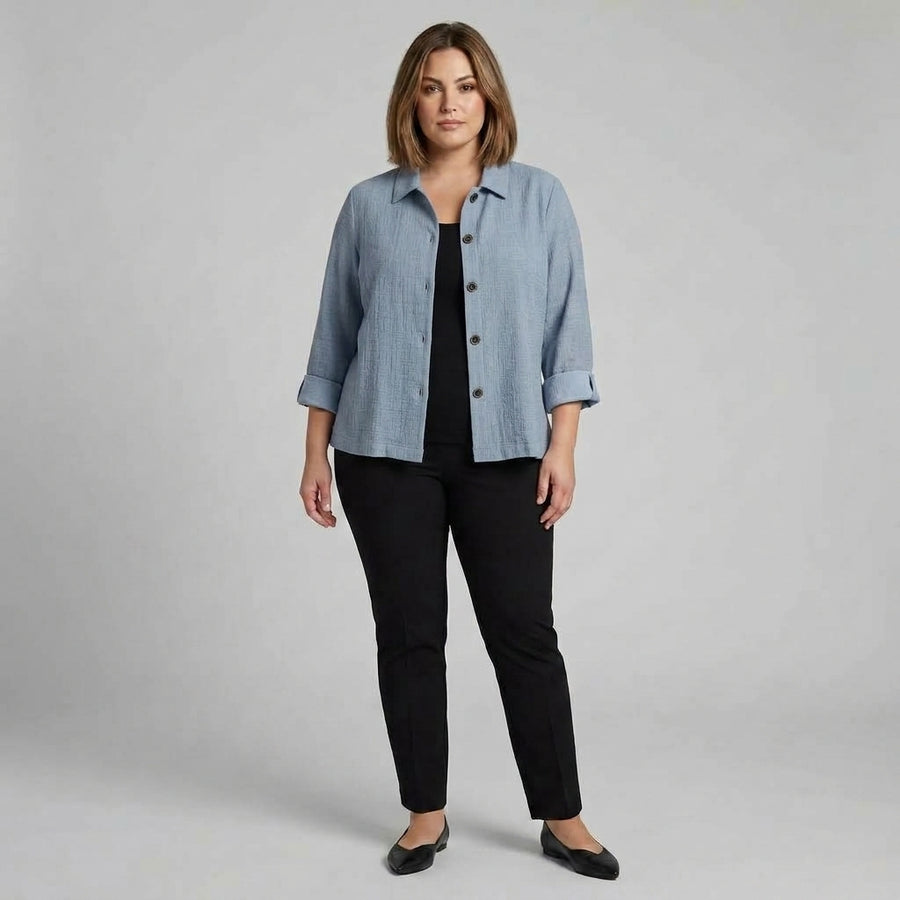 Wilhelmine | Crinkle Weave Blouse