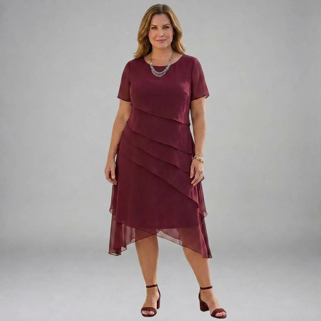 Vinna Layered Midi Dress