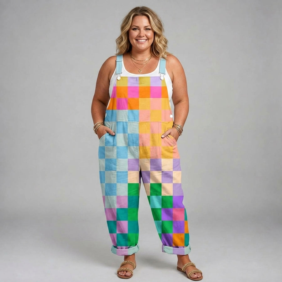 Louisa | Multicolor Patchwork Jumpsuit
