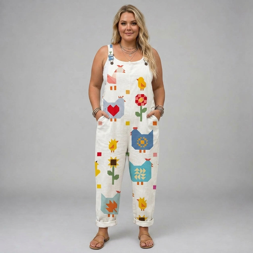 Viviana | Birdie Patchwork Jumpsuit
