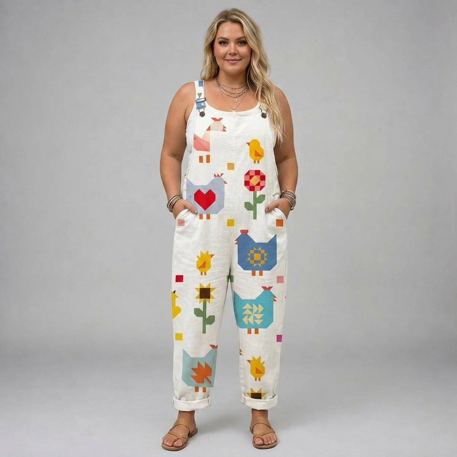 Viviana | Birdie Patchwork Jumpsuit