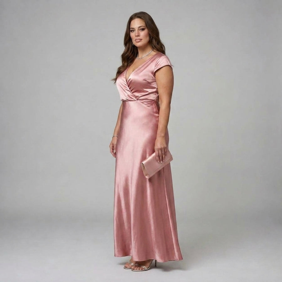 Samouse | Cap Sleeve Wrap Maxi Dress