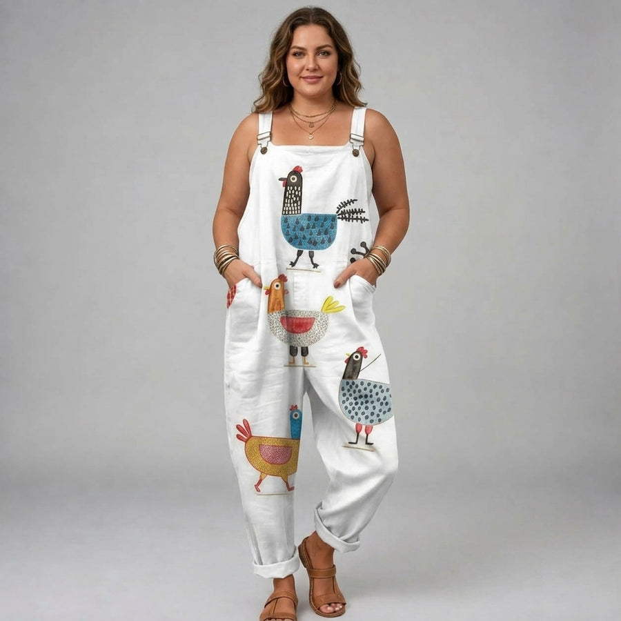 Harriet | Happy Chicken Jumpsuit