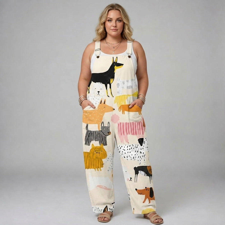 Madeleine | Animal-Print Overalls