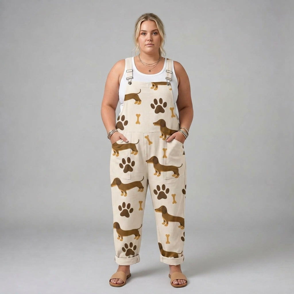 Lydia | Soft Puppy Print Jumpsuit