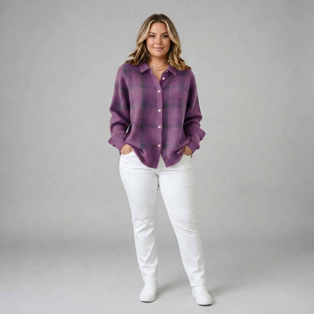 Camille | Plaid Cardigan