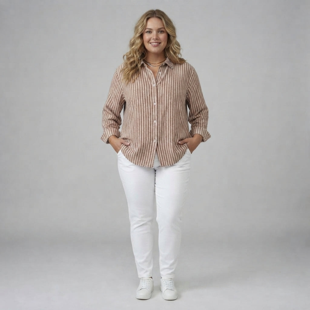 Jacqueline | Striped Button Down Shirt