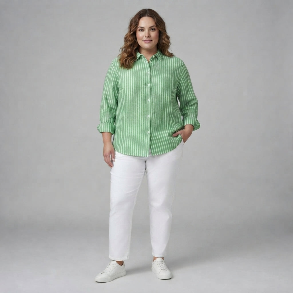 Jacqueline | Striped Button Down Shirt