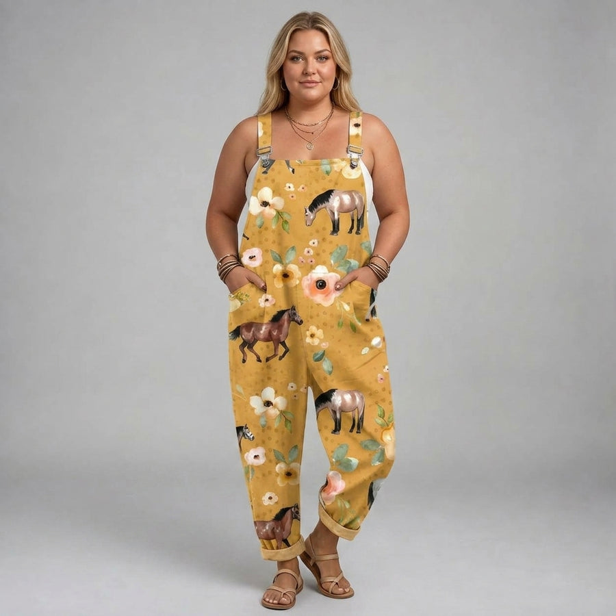 Isadora | Soft Horse Floral Jumpsuit