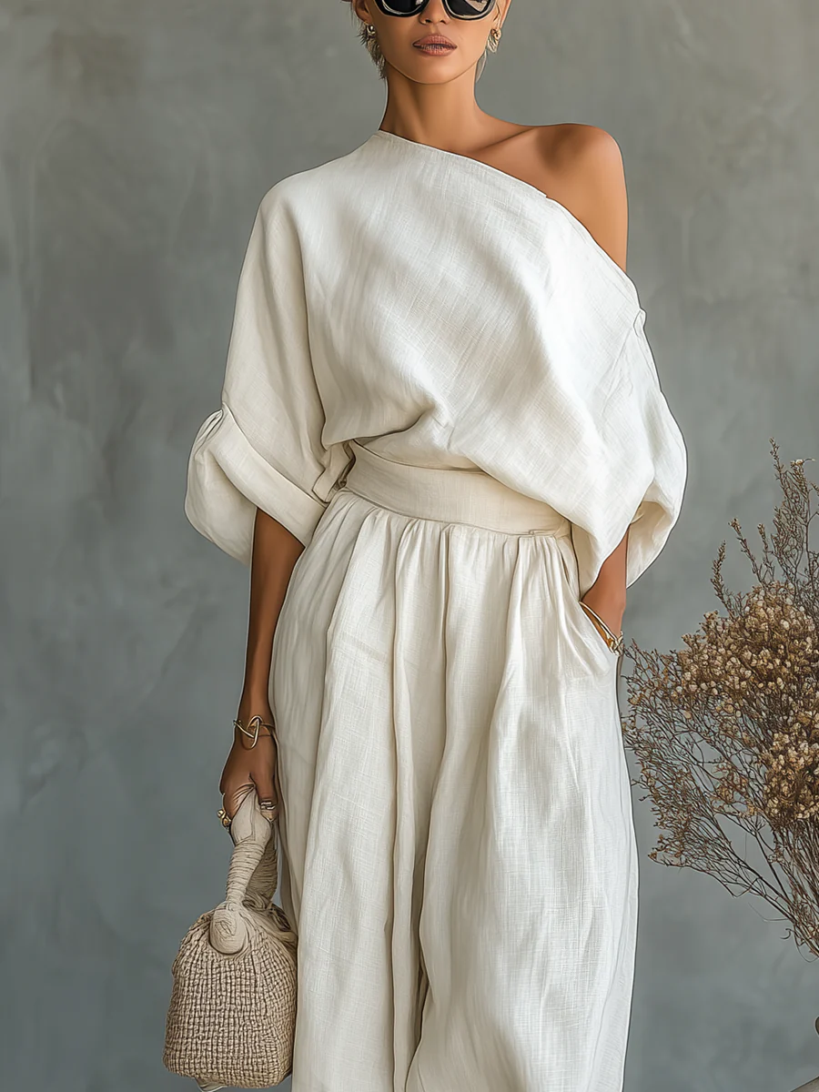Bianca | One-Shoulder Two-Piece Set