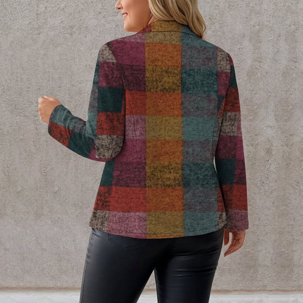 Amandine | Autumn Plaid Blazer