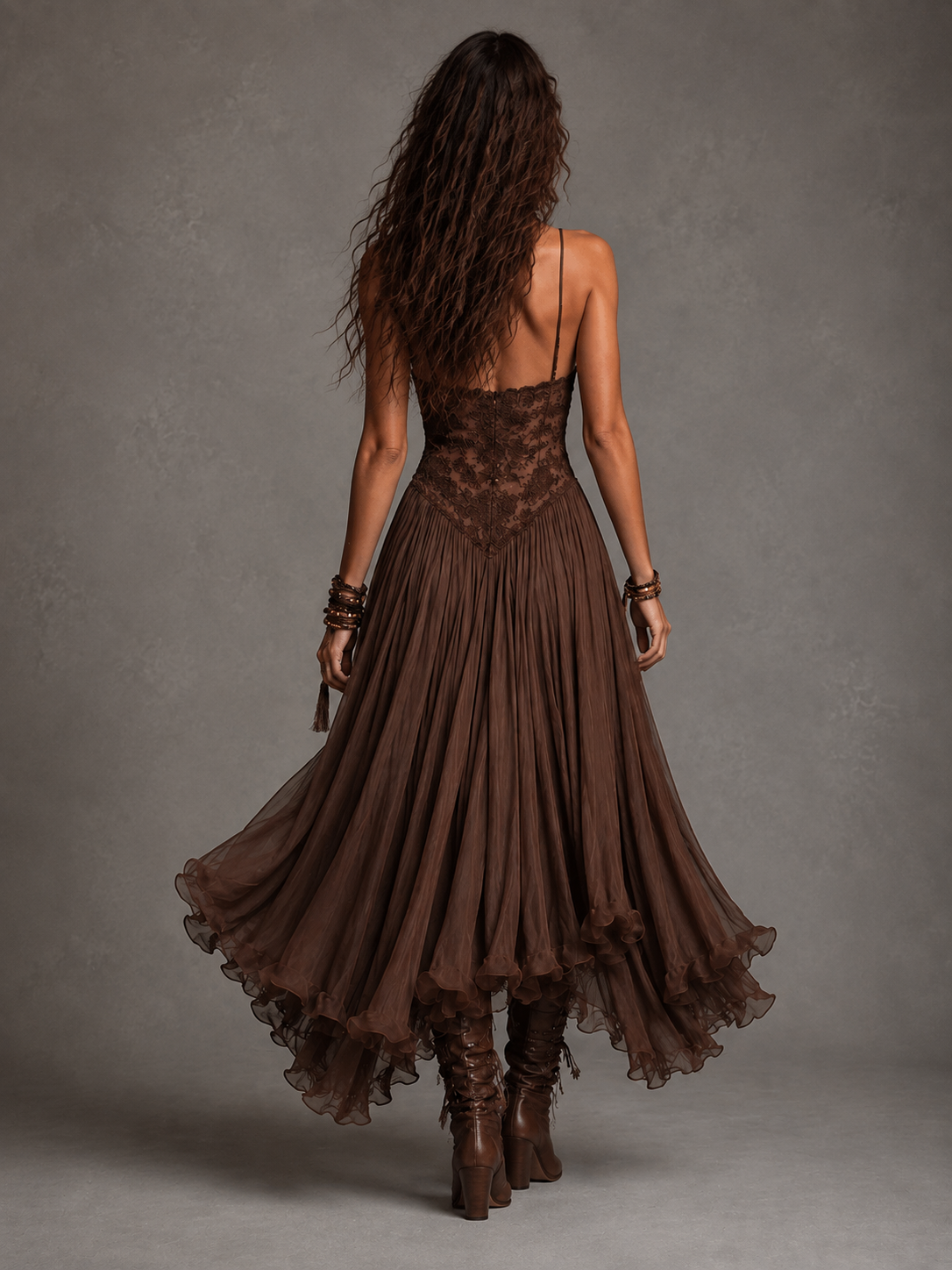Ophelia | Lace Corset Maxi Dress for Women