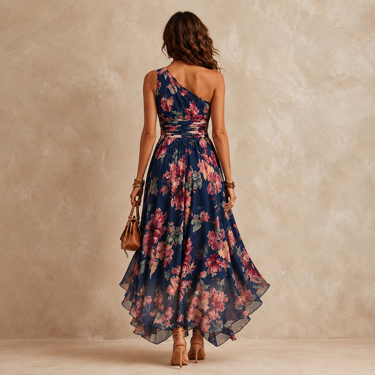 Annabelle | One-Shoulder Floral Maxi Dress