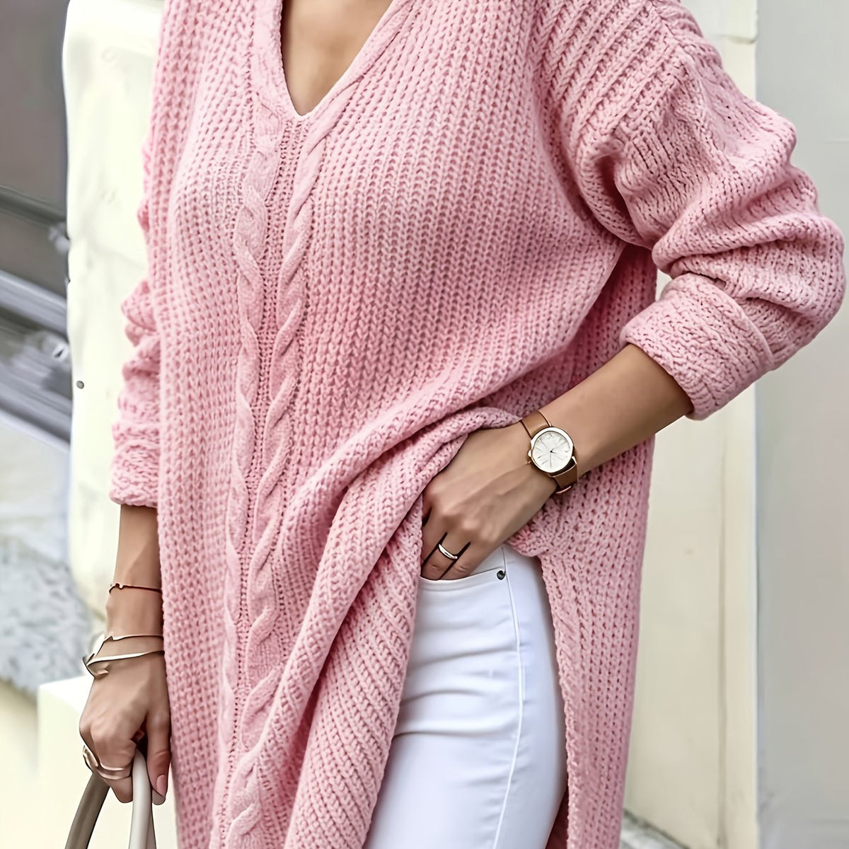Seraphina | Elegant V-Neck Pullover