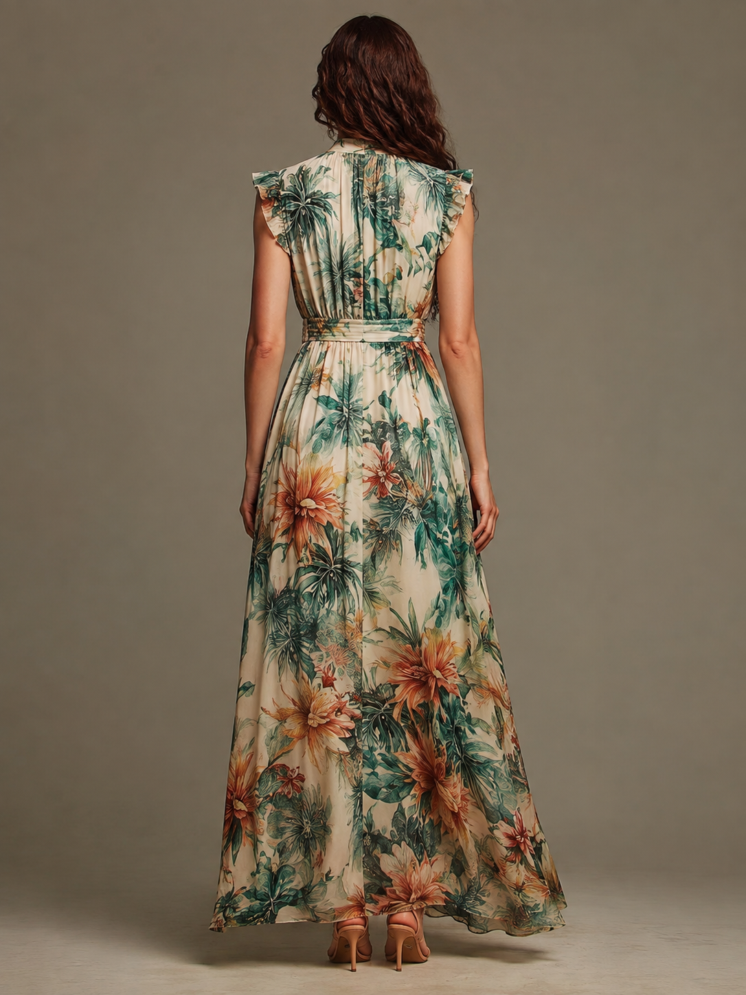 Vittoria | Painted Tropical Chiffon
