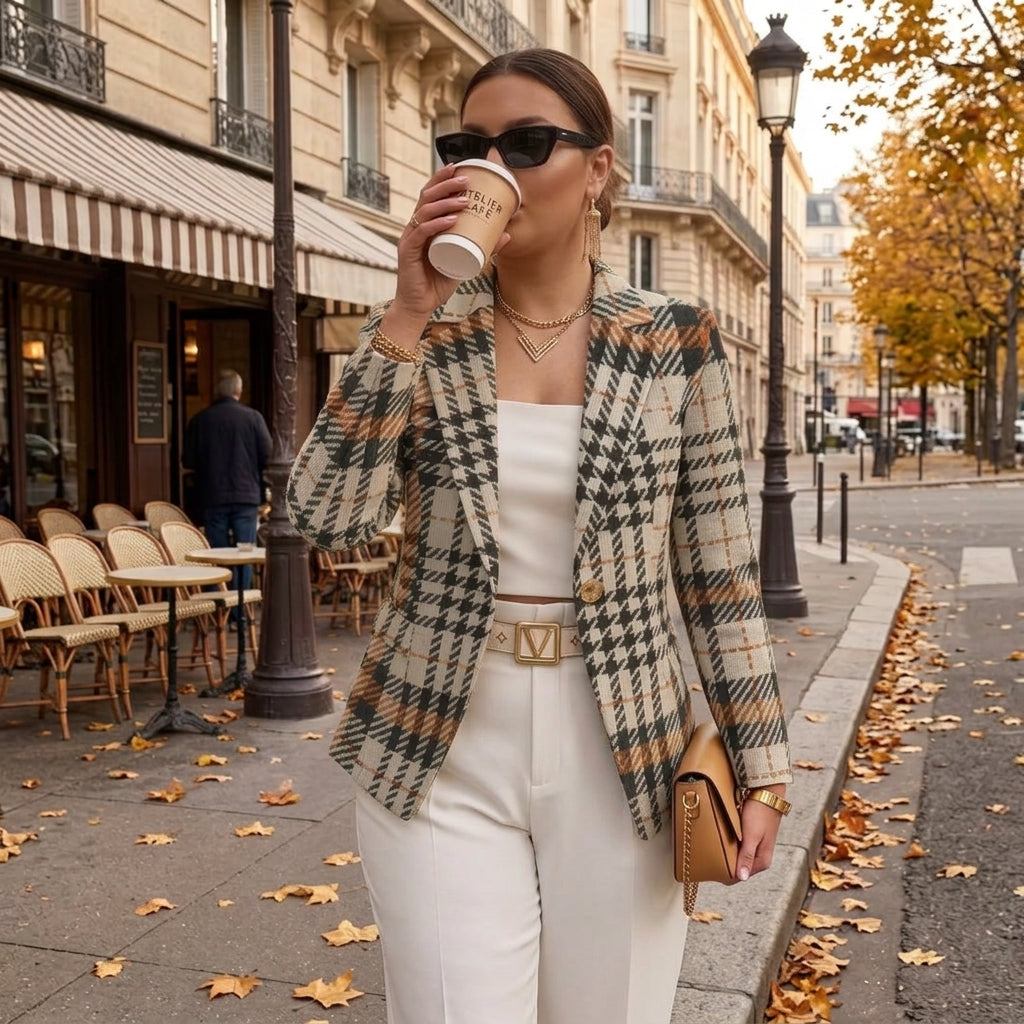 Ghislaine | Houndstooth Blazer