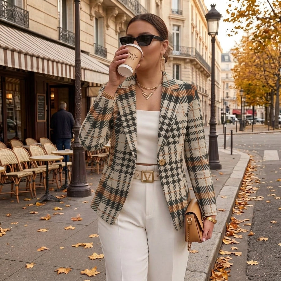 Ghislaine | Houndstooth Blazer