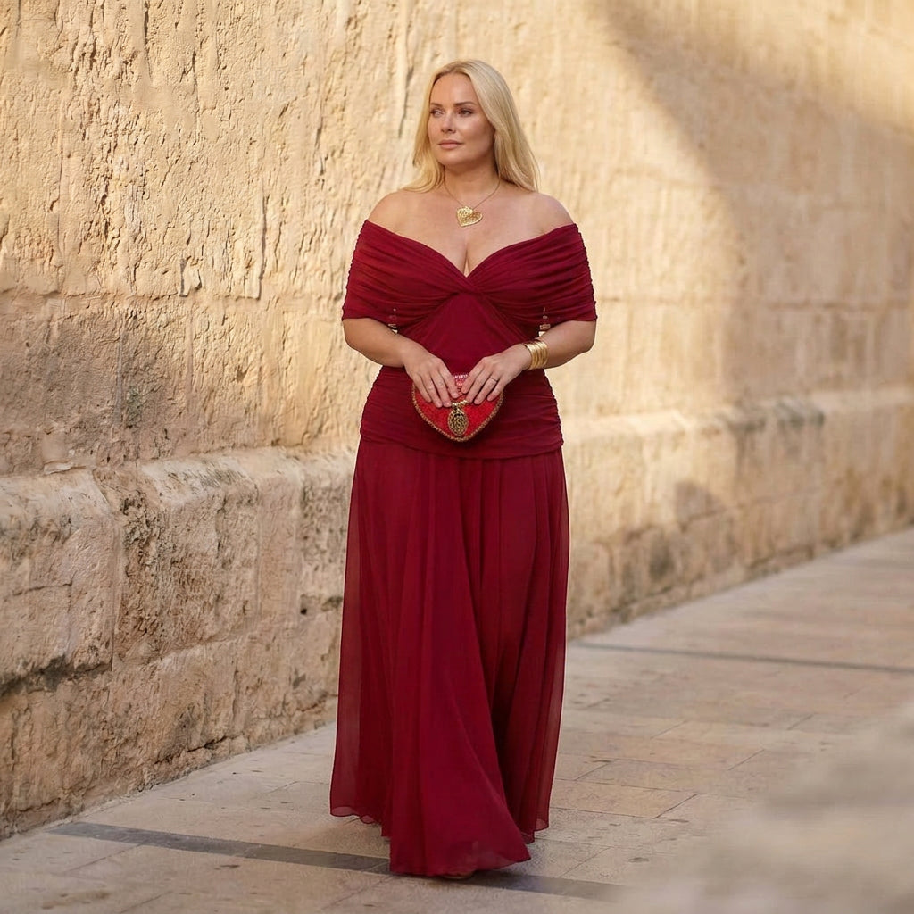 Harper | elegant red dress