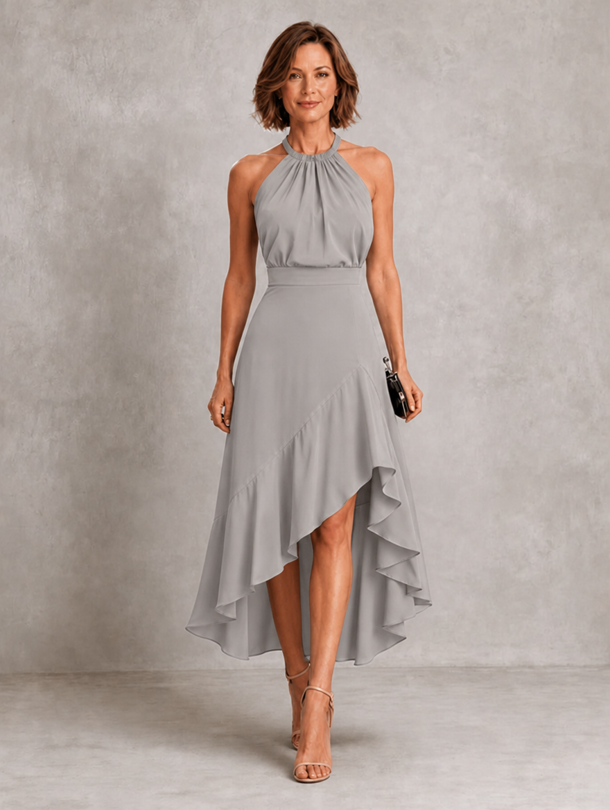 Liliana | Halter Ruffle Hem