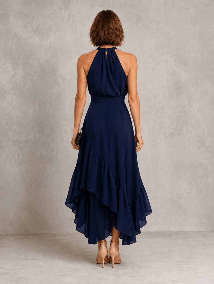 Liliana | Halter Ruffle Hem