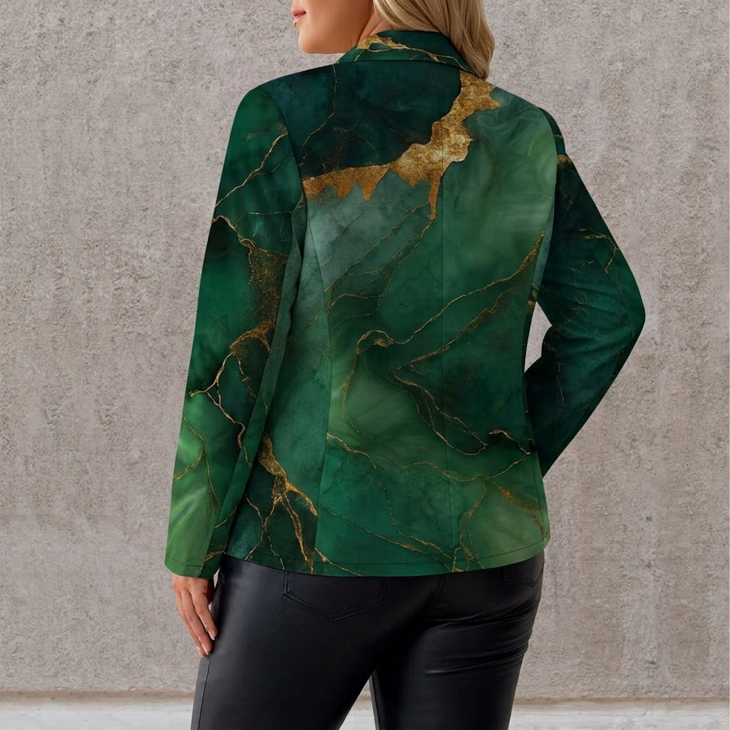 Honorine | Emerald Marble Blazer