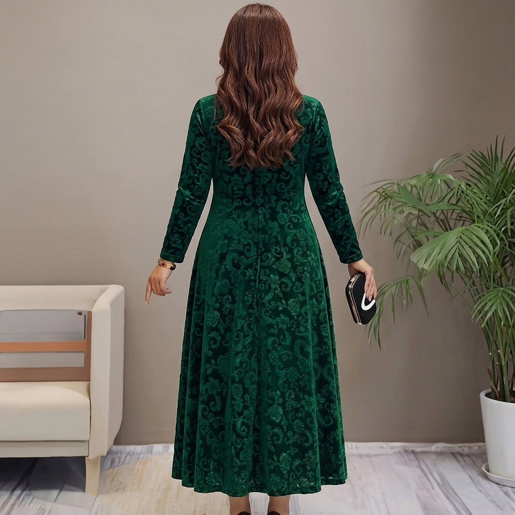 Nicola Elegant Velvet Dress