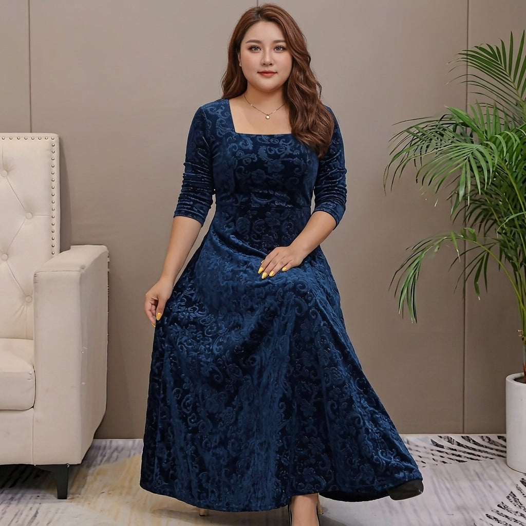 Nicola Elegant Velvet Dress