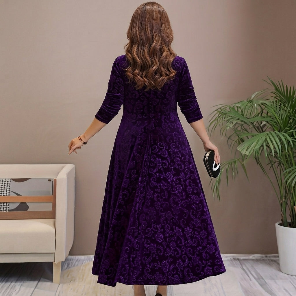 Nicola Elegant Velvet Dress