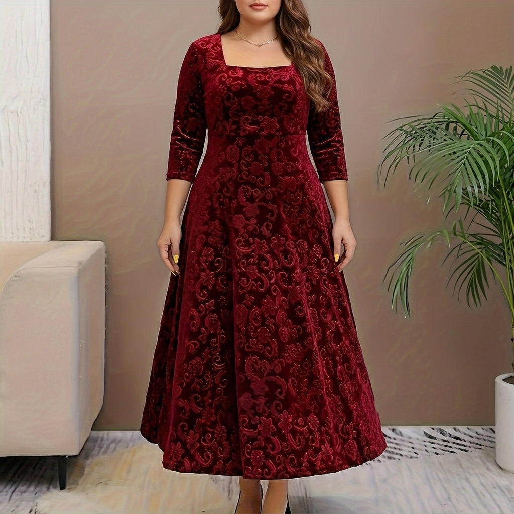 Nicola Elegant Velvet Dress