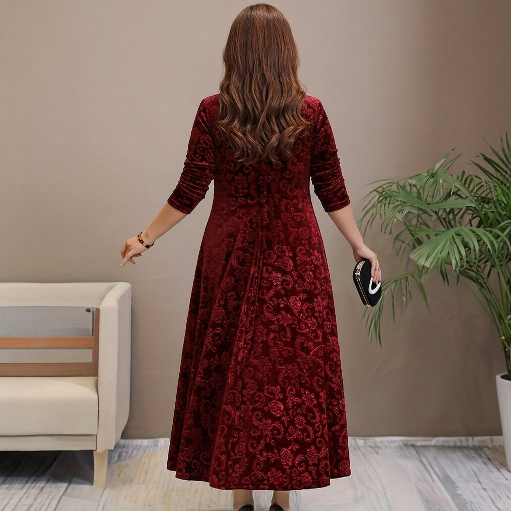 Nicola Elegant Velvet Dress