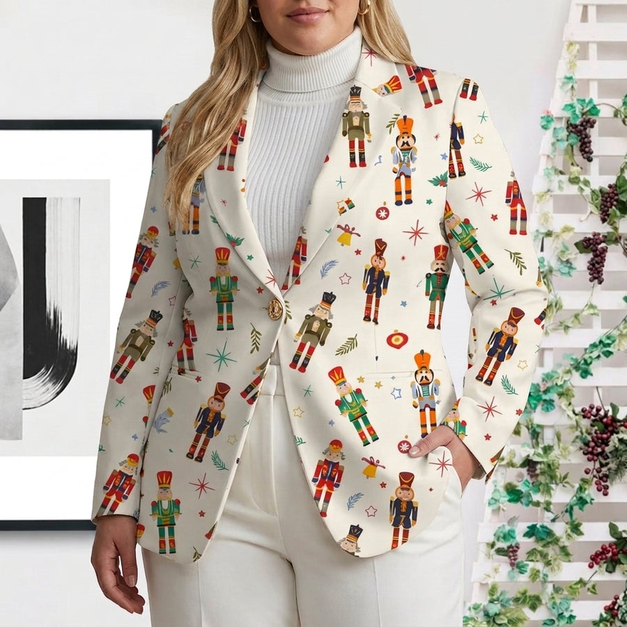 Vivenne | Nutcracker Print Blazer