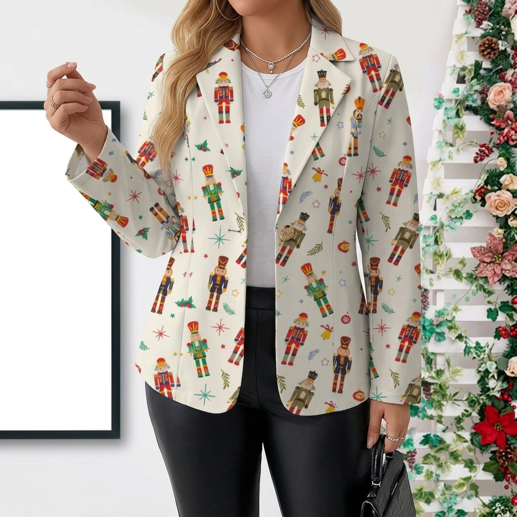 Vivenne | Nutcracker Print Blazer