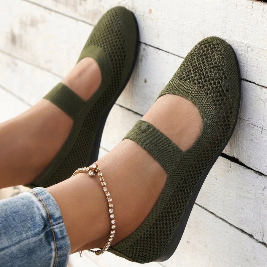 Ariella | Wide Toe Mesh Mary Jane Strap