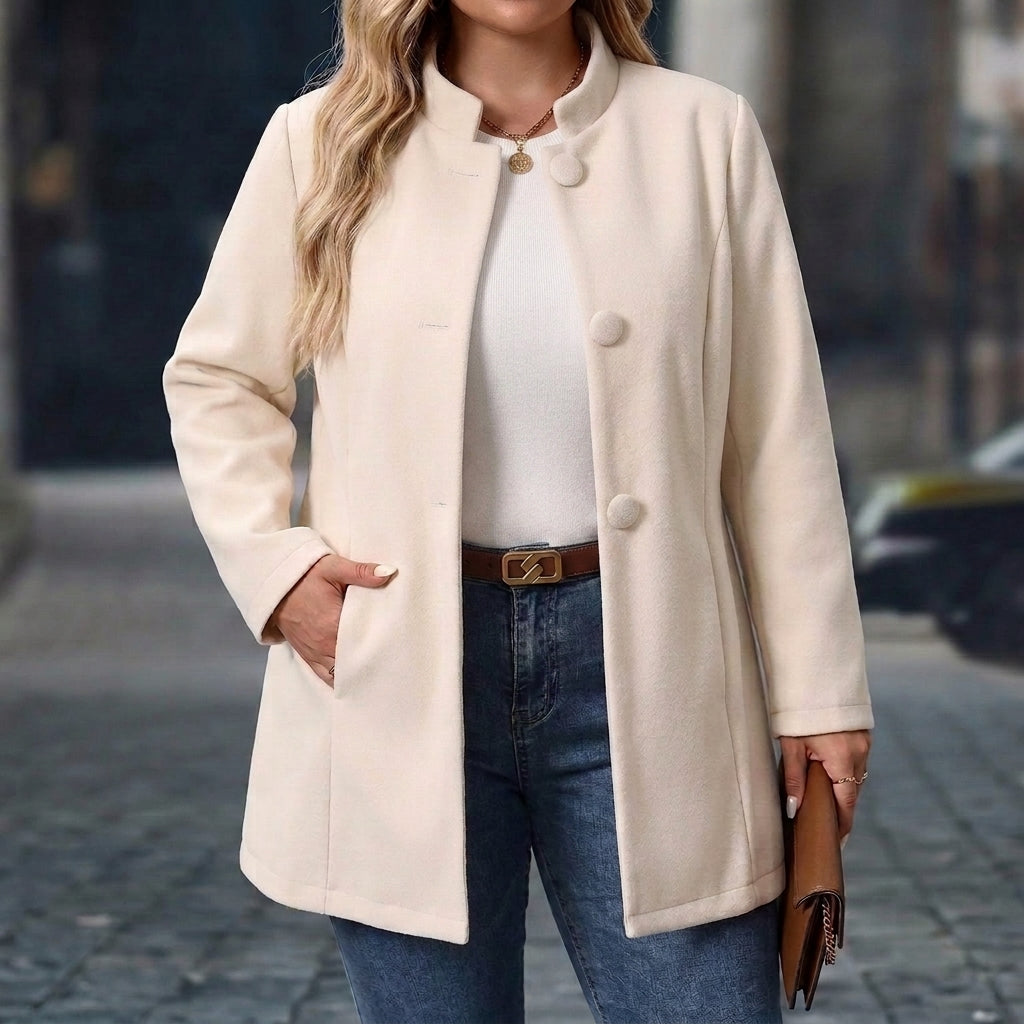 Elena | Stand Collar Coat