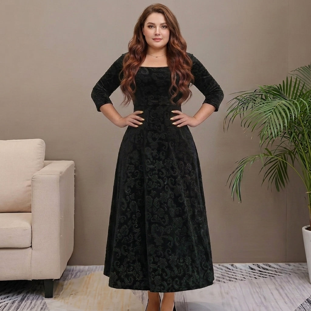 Nicola Elegant Velvet Dress