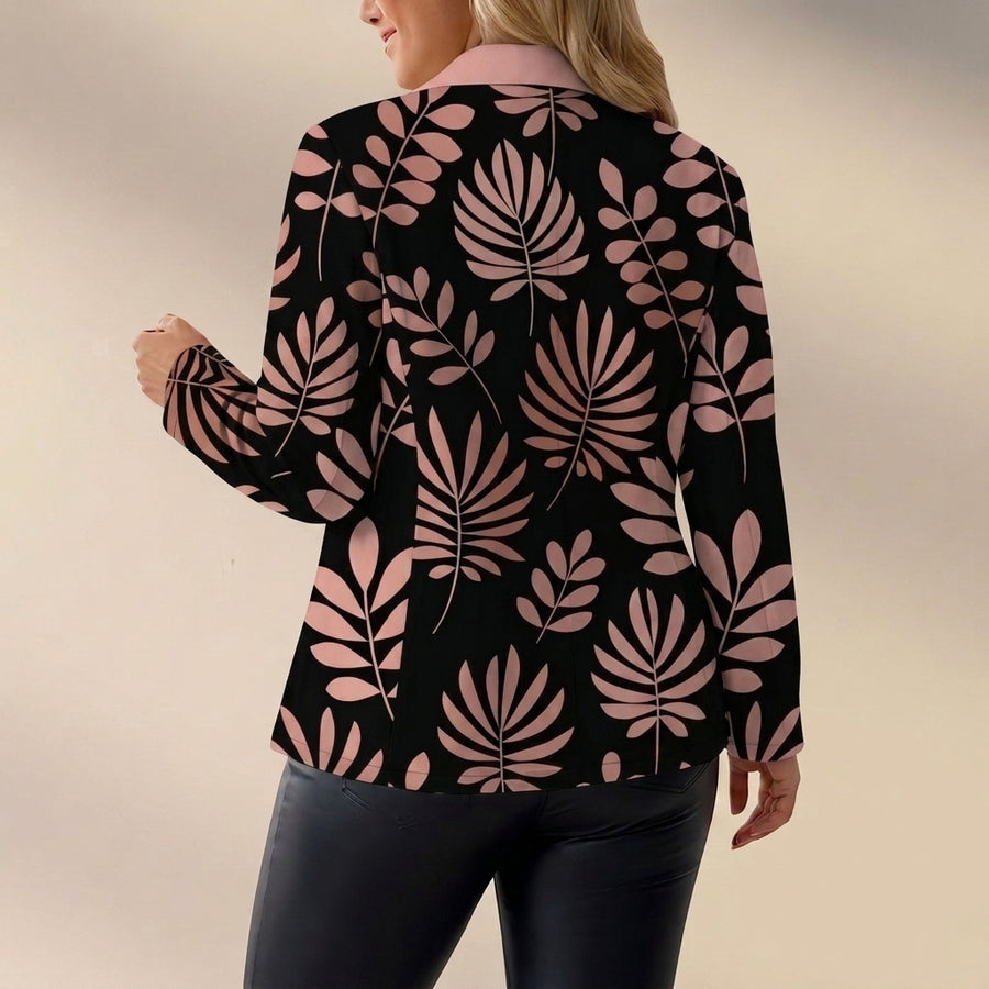 Odaya | Pink Leaf Blazer
