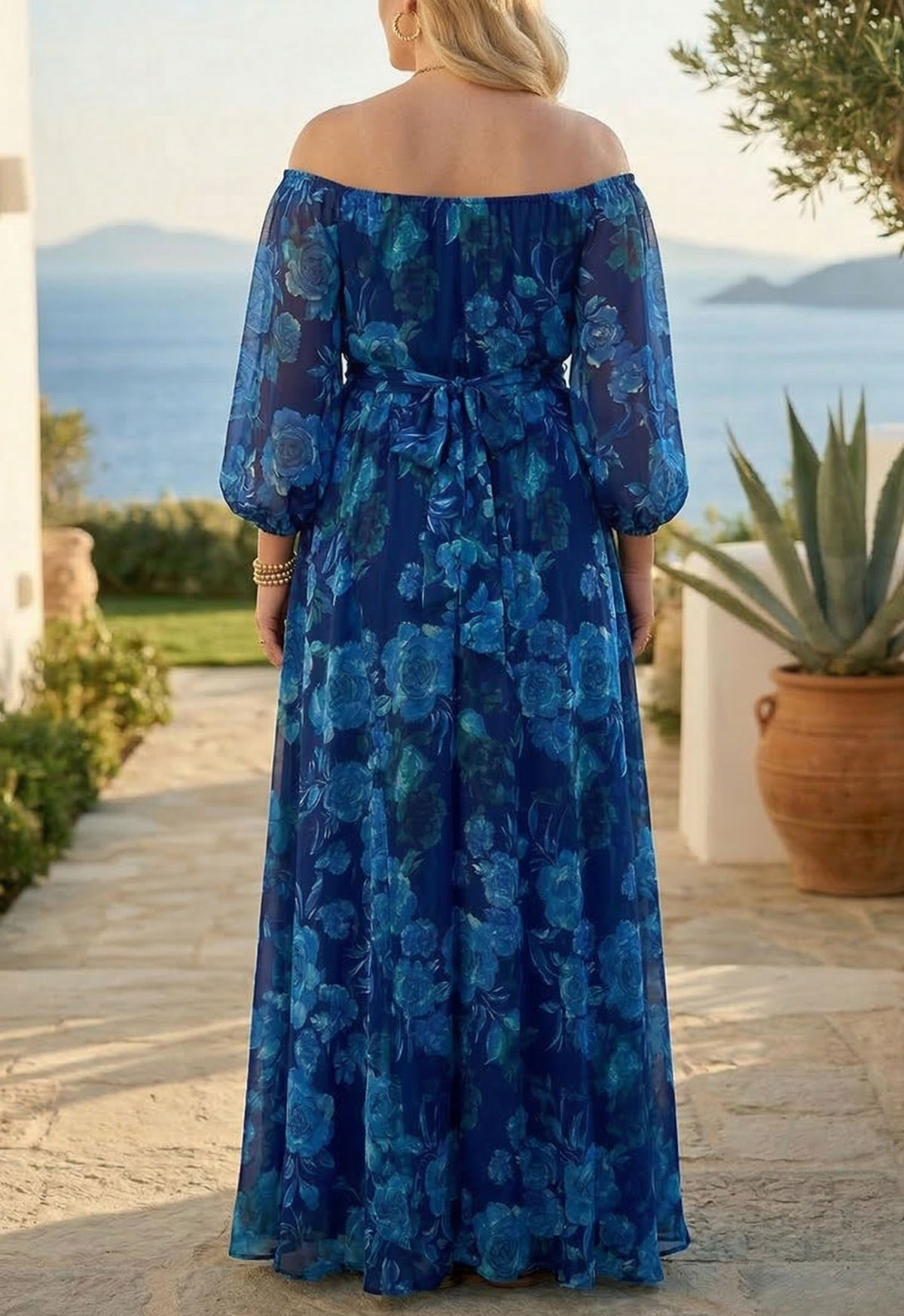 Francesca | Floral Off-Shoulder Maxi Dress