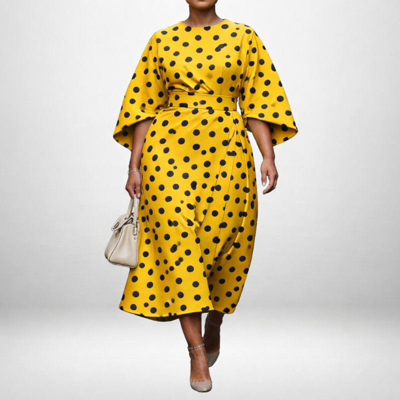 Lumira | Polka Dot Midi Dress