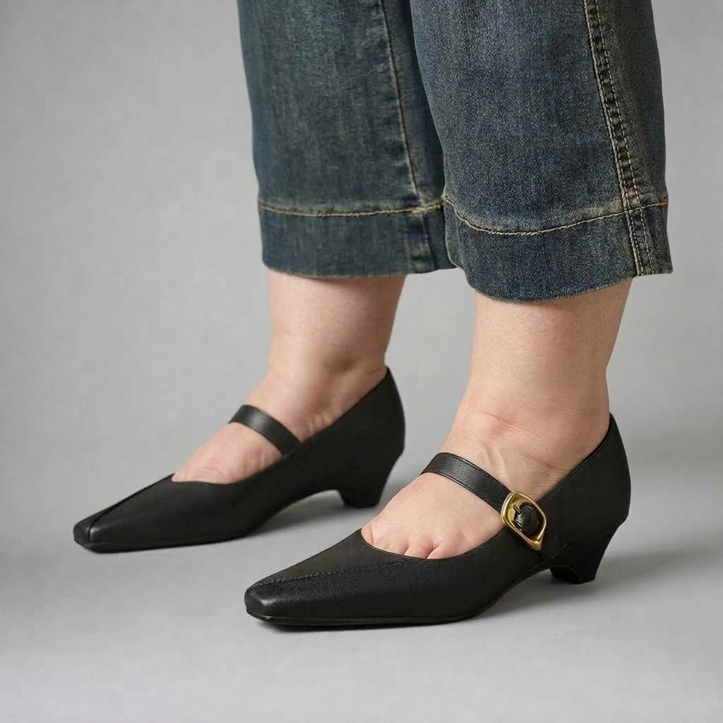 Zorae | Paneled Mary Jane Heels