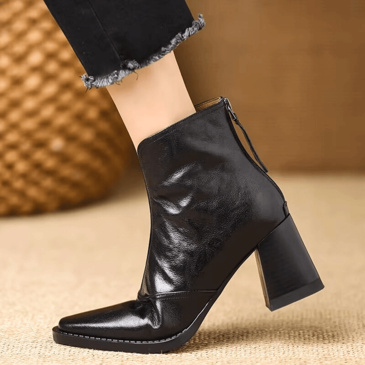 Beatrix | Mid Heel Ankle Boots